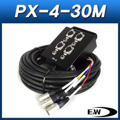 ENW PX-4-30M/케이블(박스형)/캐논암 4채널 박스+30M