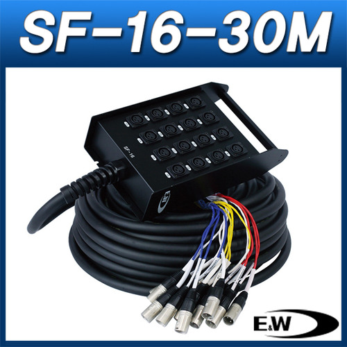 ENW SF-16-30M/케이블(박스형)/캐논암 16채널 박스+30M