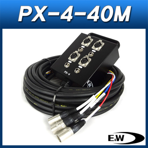 ENW PX-4-40M/케이블(박스형)/캐논암 4채널 박스+40M