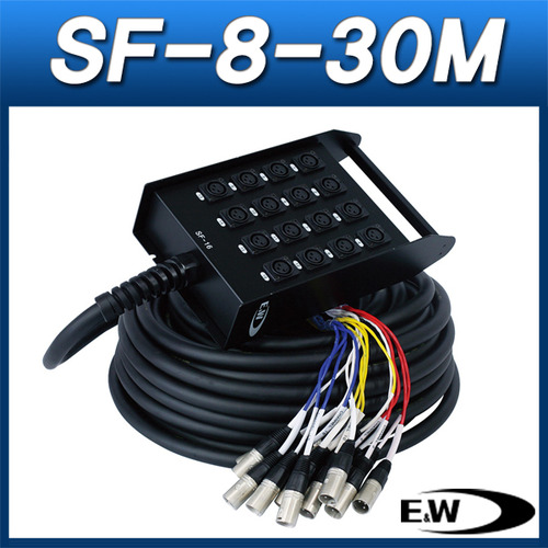 ENW SF-8-30M/케이블(박스형)/캐논암 8채널 박스+30M