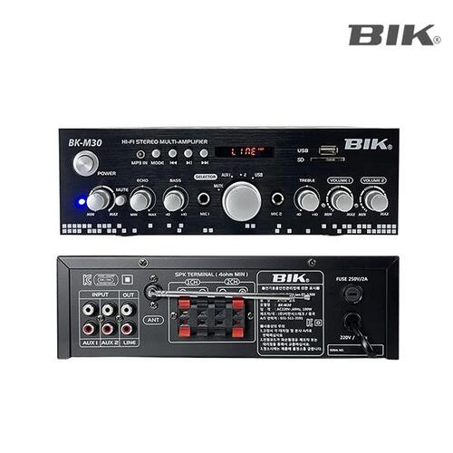 BIK BKM30/인티앰프/200W/2채널/카페앰프/BK-M30