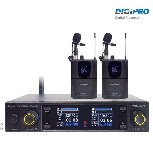 DIGIPRO DW8200BB 핀마이크2개 무선마이크세트 DW-8200BB/디지프로