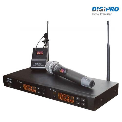 DIGIPRO DW9200HB 핀+핸드마이크/2채널 무선마이크 세트 DW-9200HB