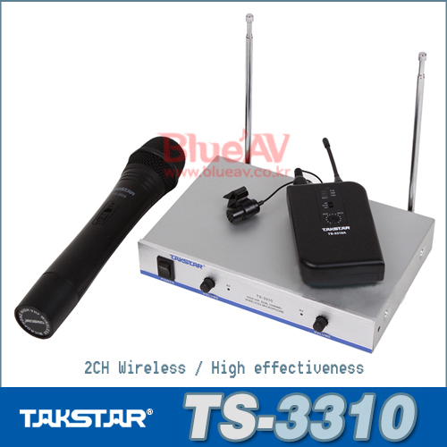 TAKSTAR TS-3310/2채널/무선마이크/타입선택가능/TS3310