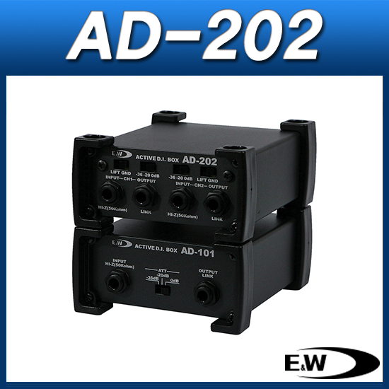 E&amp;W AD-202/2채널 액티브 다이렉트박스/EW AD202