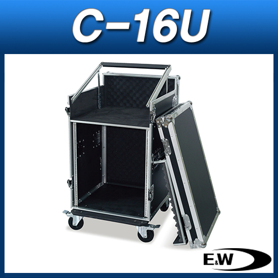 E&amp;W C-16U/상부 믹서+앰프+바퀴/하드케이스/EW C16U