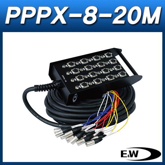 E&amp;W PPPX-8-20M/케이블(박스형)/캐논암 8채널 박스+20M/EW PPPX-8-20M