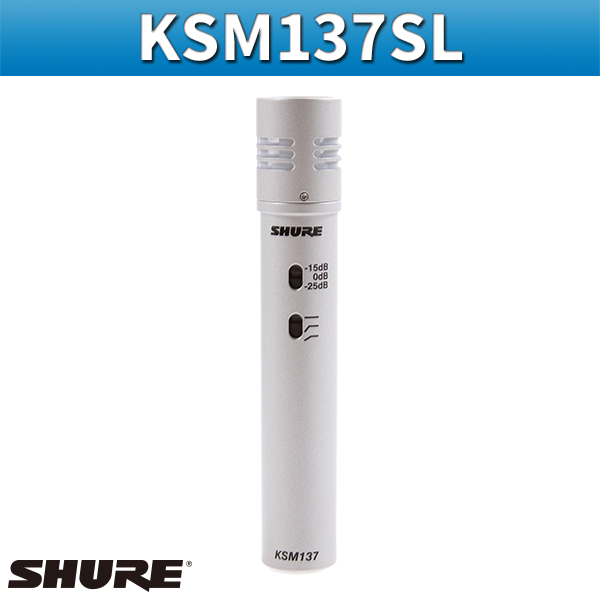 SHURE KSM137SL/콘덴서마이크/슈어(KSM137-SL, KSM137/SL)