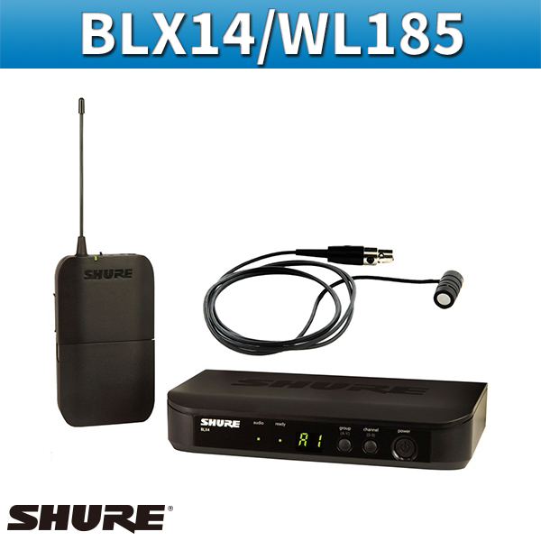 SHURE BLX14K/W85/무선 핀 마이크 세트/슈어(BLX14/WL185)