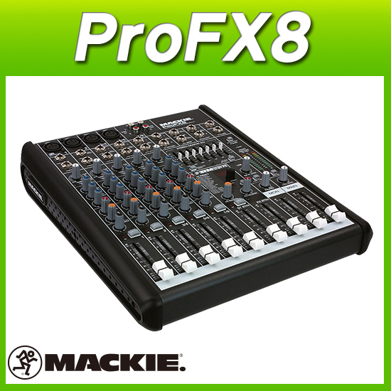 MACKIE ProFX8/맥키믹서/8채널믹서 4MIC입력/이펙터내장/정품믹서