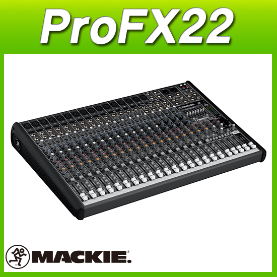 MACKIE ProFX22/맥키믹서/22채널믹서 16MIC입력/이펙터내장/정품믹서