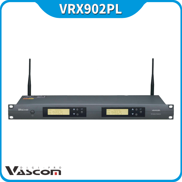 VASCOM VRX902PL/무선마이크리시버/무선수신기/2채널/바스컴/VRX-902PL