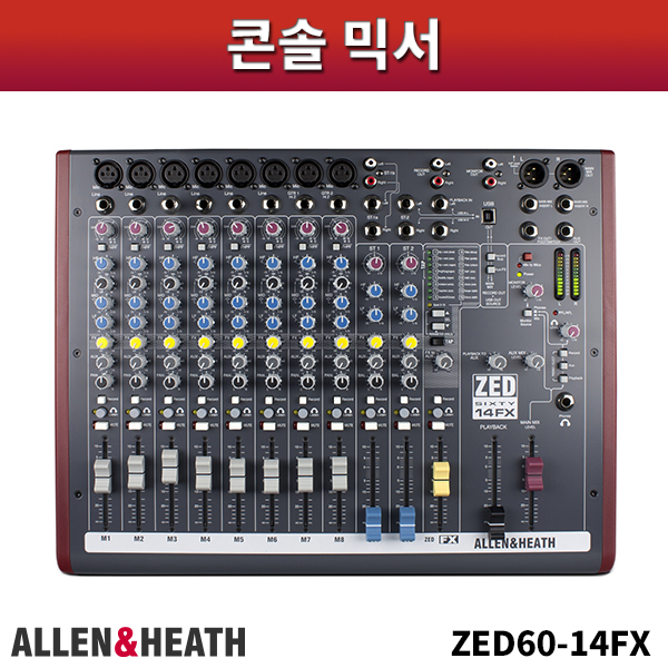ALLEN&amp;HEATH ZED60-14FX/콘솔믹서/알렌헤스/ZED60-14FX
