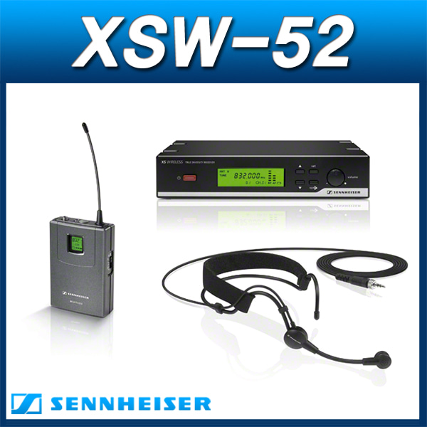 Sennheiser XSW52 무선마이크 세트 보컬 강의용마이크/무선마이크 헤드세트