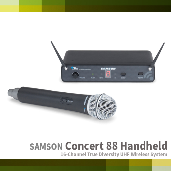 CONCERT88 HANDHELD/SAMSON 900Mhz무선핸드마이크세트