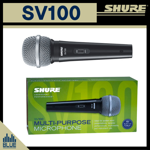 SHURE SV100/슈어 유선마이크/케이블포함/보컬,라이브,스피치
