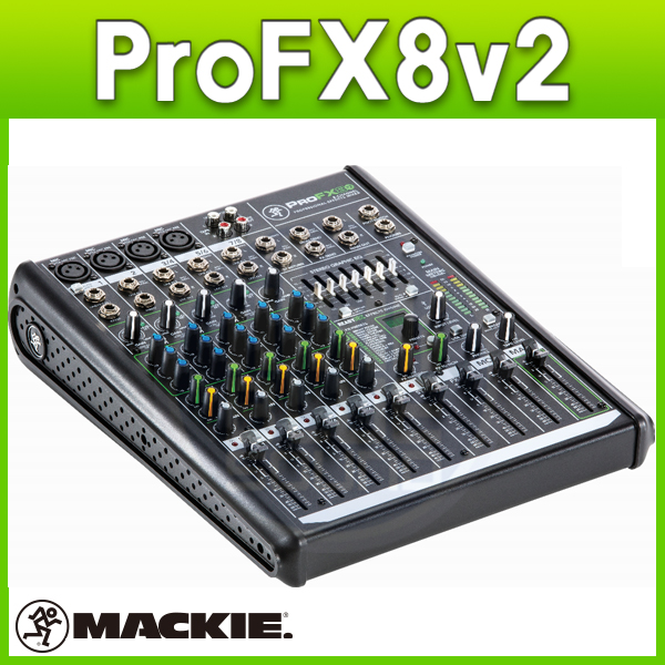 MACKIE PROFX8V2/8CH 이펙트 내장믹서/맥키(ProFX8v2)/USB