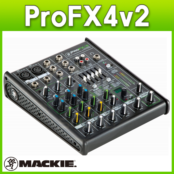 MACKIE PROFX4V2/4CH 이펙트 내장믹서/맥키(ProFX4v2)/USB