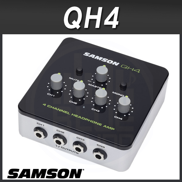 SAMSON QH4/ 4채널 헤드폰 앰프/ 정품/ 샘슨(QH-4)