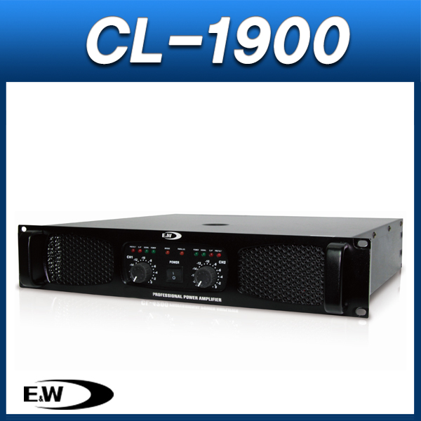 E&amp;W CL1900/파워앰프/500W x 2CH/이앤더블유(CL-1900)