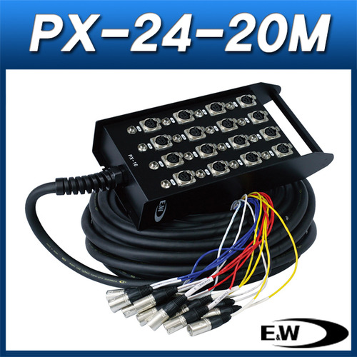 ENW PX24-20M/케이블(박스형)/캐논암 24채널 박스+20M