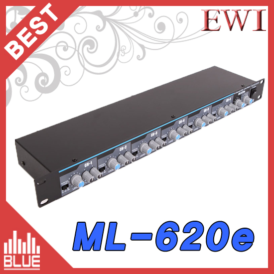 EWI ML-620e/6채널 라인믹서/채널별팬텀지원/AUX IN(EWI ML620e)