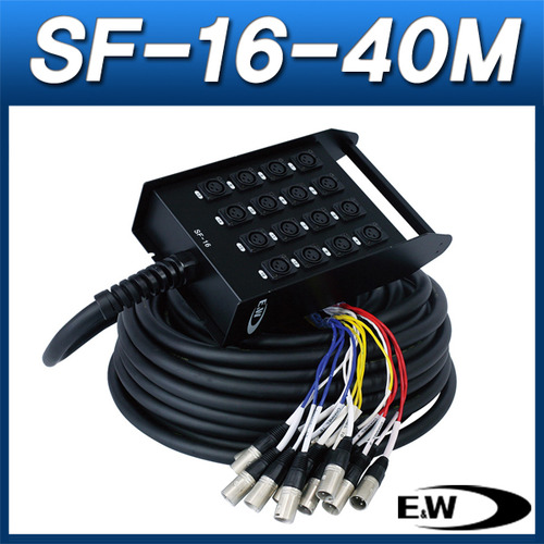 ENW SF-16-40M/케이블(박스형)/캐논암 16채널 박스+40M