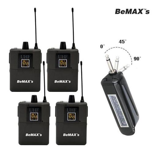 BEMAX&#039;S BXMJ9404BB/마이크선택/4채널/벨트팩 무선마이크세트/BXM-J9404BB