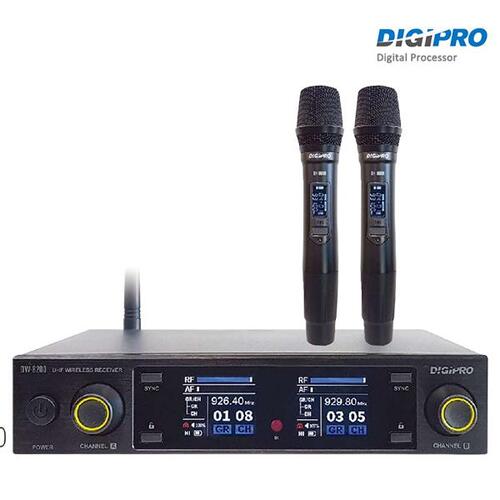 DIGIPRO DW8200HH 핸드마이크2개 무선마이크세트 DW-8200BB/디지프로