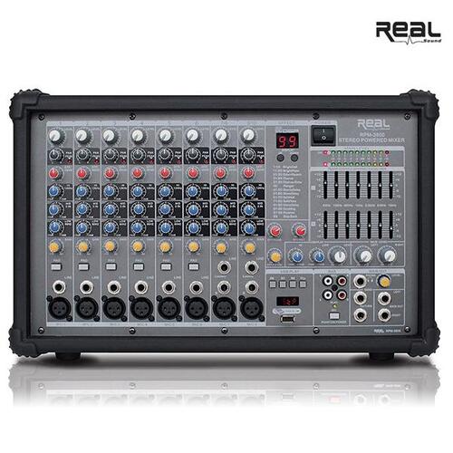 REAL RPM3800 350W+350W 파워드믹서 RPM-3800