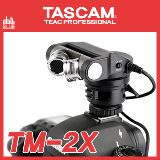 TASCAM TM2X/DSLR 캠코더 스테레오마이크/XY Pattern Stereomic/VIDEOMIC (TASCAM TM-2X)