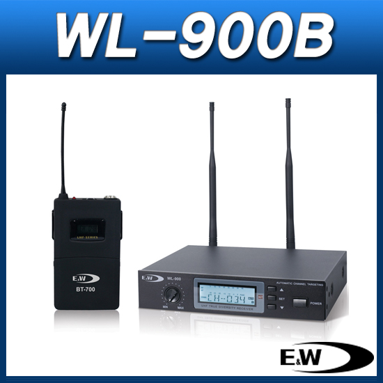 E&amp;W WL-900B/벨트타입/무선마이크/강의용/보컬용/찬양용/스피치용/900MHz/EW WL900H