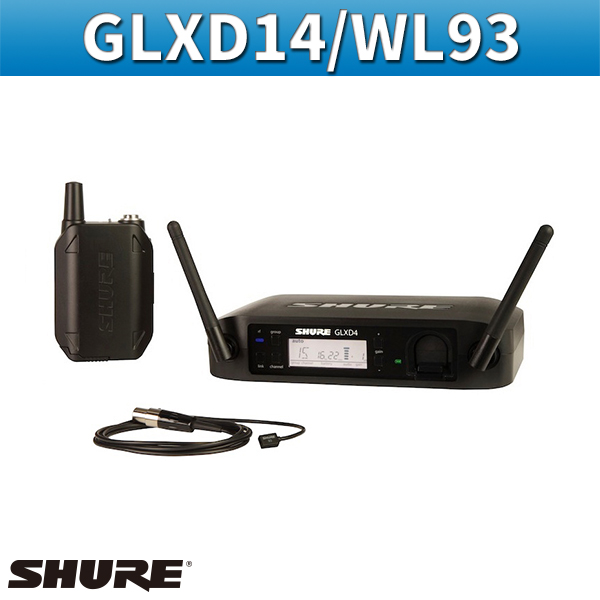 SHURE GLXD14WL93/무선 핀마이크 세트/슈어(GLXD14/WL93)