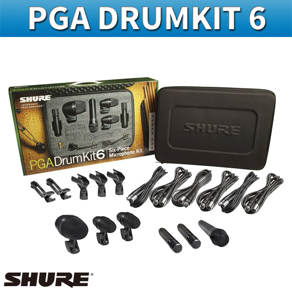 SHURE PGA DRUMKIT6/드럼용마이크키트/슈어/PGA DRUMKIT 6