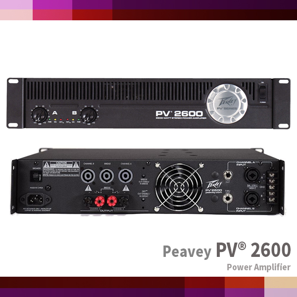 PV2600/Peavey/2600W 2CH Power AMP (PV-2600)