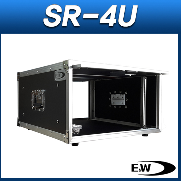 E&amp;W SR-4U/하드랙케이스/장비보관용/앞뒤슬라이딩커버/잠금장치/바퀴없음/고무발장착/EW SR4U
