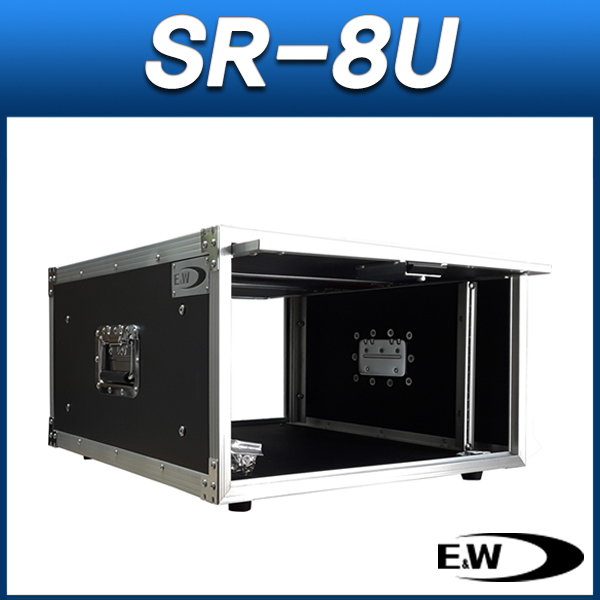 E&amp;W SR-8U/하드랙케이스/장비보관용/앞뒤슬라이딩커버/잠금장치/바퀴없음/고무발장착/EW SR8U