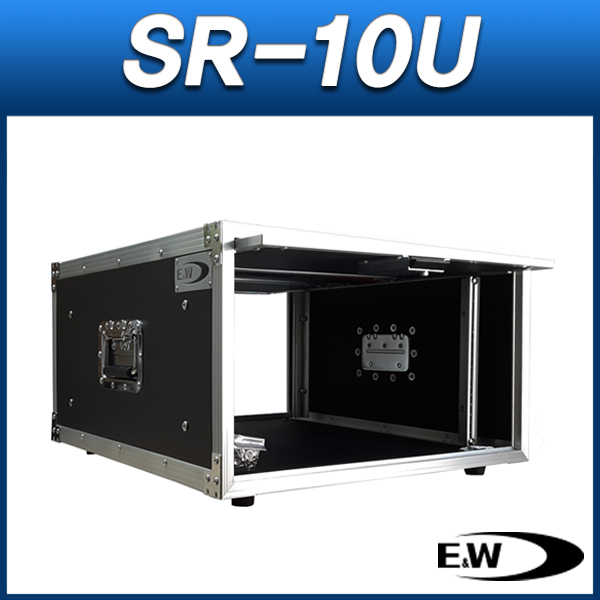 E&amp;W SR-10U/하드랙케이스/장비보관용/앞뒤슬라이딩커버/잠금장치/바퀴없음/고무발장착/EW SR10U