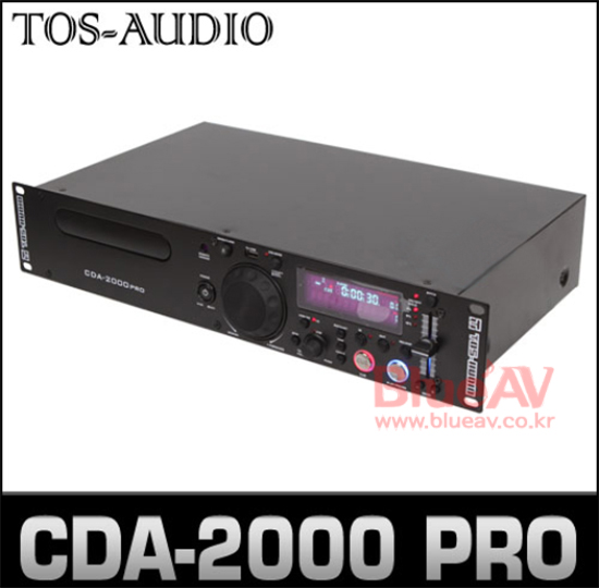 TOSAUDIO CDA2000PRO/CD플레이어/USB플레이어,리모콘,2U,피치기능