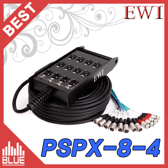 EWI PSPX8-4-10m/8채널/멀티케이블 완제품/4리턴