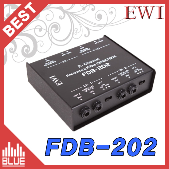 EWI FDB-202/다이렉트박스/2채널 패시브 DI-BOX  (EWI FDB202)