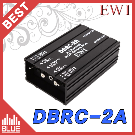 EWI DBRC-2A/2채널 RCA 다이렉트박스 (EWI DBRC2A)