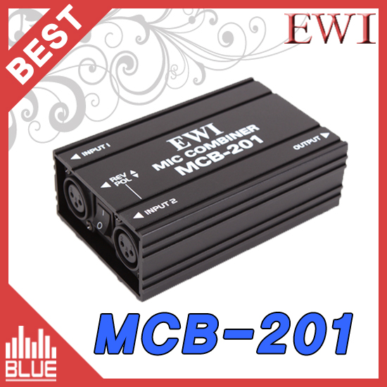 EWI MCB-201/마이크콤바이너/XLR 2IN 1OUT (EWI MCB201)