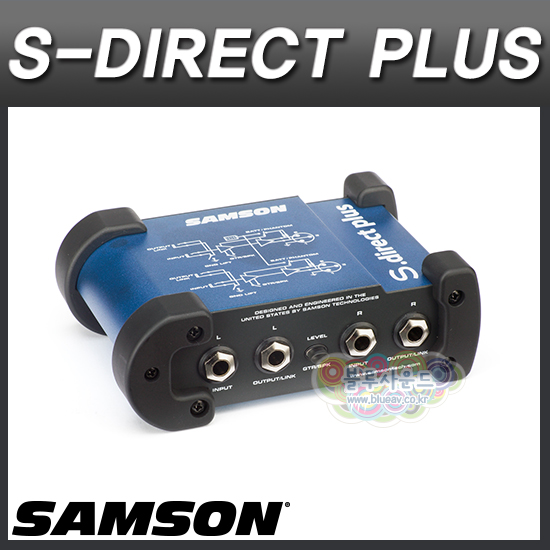 [블루음향] SAMSON SDIRECT PLUS/2채널 다이렉트박스/샘슨 S-DIRECT PLUS